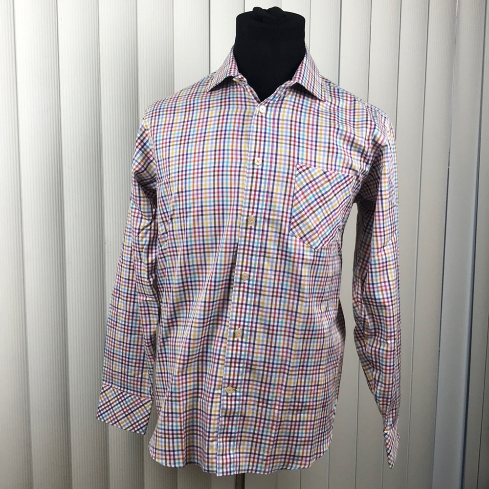 Robert Talbott Anderson Plaid Button Down Shirt - image 2